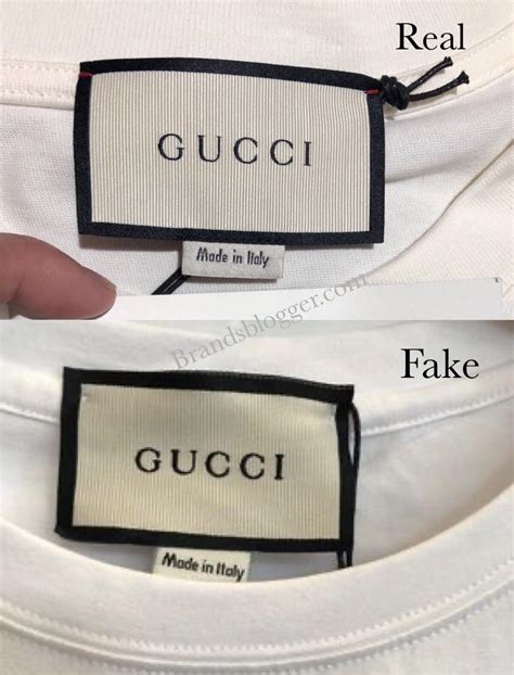 real gucci tag vs fake|gucci t shirt authenticity check.